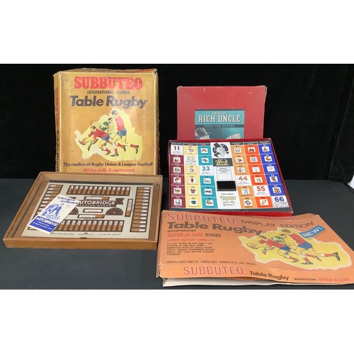 5199 - Games - Game Of Rich Uncle From The States, John Waddington, Ltd, boxed; Subbuteo International Edit... 