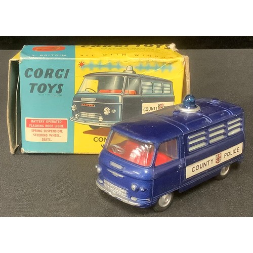 5203 - Toys & Juvenalia - Corgi Toys 464 Commer Police van with flashing light, blue body with 'COUNTY POLI... 