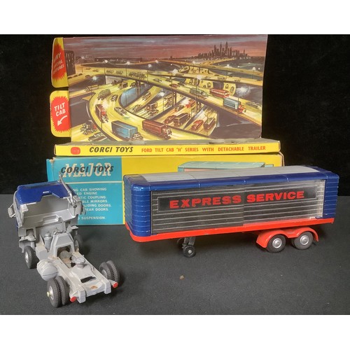 5208 - Toys & Juvenalia - Corgi Major Toys 1137 Ford Tilt Cab 'H' Series with detachable trailer, boxed