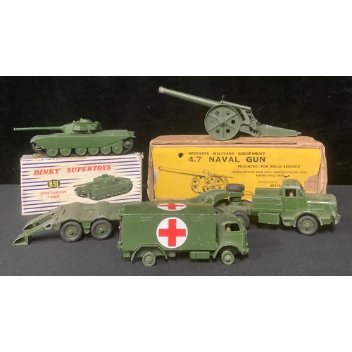 5211 - Toys & Juvenalia - Dinky Supertoys 651 Centurion Tank, boxed; Dinky Toys 626 Military Ambulance, unb... 