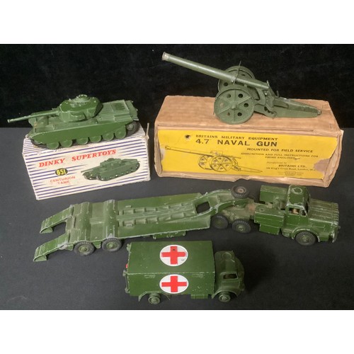 5211 - Toys & Juvenalia - Dinky Supertoys 651 Centurion Tank, boxed; Dinky Toys 626 Military Ambulance, unb... 