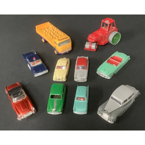 5214 - Toys & Juvenalia - a collection of unboxed die-cast models, mostly Dinky Toys including 132 Packard;... 