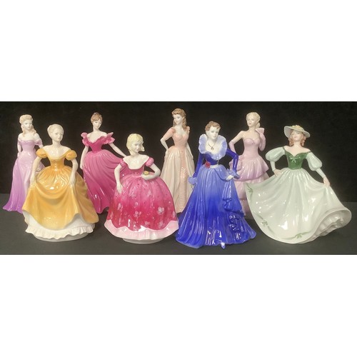 5223 - A Coalport figure, Ladies of Fashion, Bolero, 22cm; other Coalport figures, Anne, Alison, Julie, Emi... 