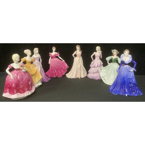 5223 - A Coalport figure, Ladies of Fashion, Bolero, 22cm; other Coalport figures, Anne, Alison, Julie, Emi... 