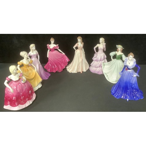 5223 - A Coalport figure, Ladies of Fashion, Bolero, 22cm; other Coalport figures, Anne, Alison, Julie, Emi... 