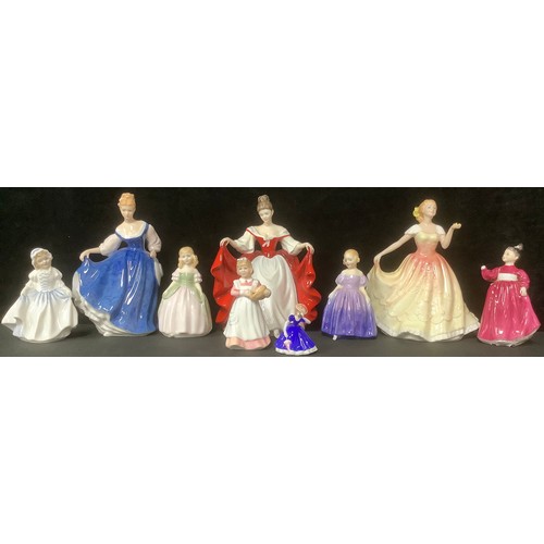 5224 - A Royal Doulton figure, Kay HN 3340; others, Sara HN 2265, Deborah HN 3644; others smaller, Marie, D... 