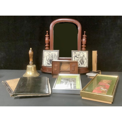 5331 - Boxes & Objects - a Designoscope; a Victorian mahogany dressing mirror, c.1880; a folk art inkstand;... 