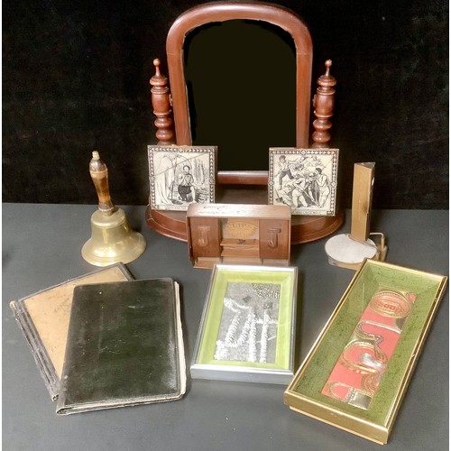 5331 - Boxes & Objects - a Designoscope; a Victorian mahogany dressing mirror, c.1880; a folk art inkstand;... 