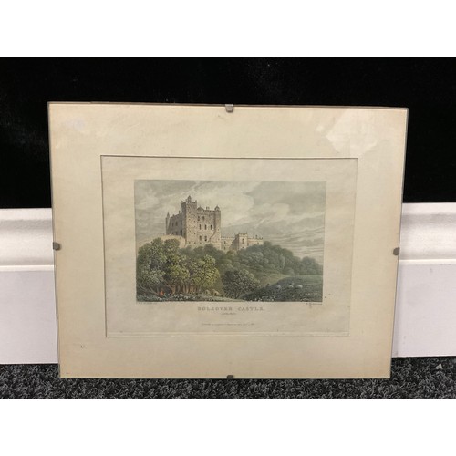 5340 - Pictures and Prints - 19th century engravings including Caius College, Bolsover Castle, Adam and Eve... 