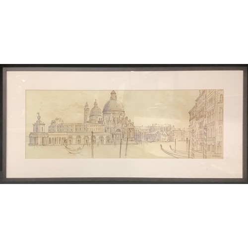 5349 - After A Fletcher, Venice, print, 31cm x 68cm