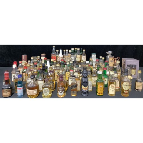 5309 - A collection of miniature whisky and other spirits and liqueurs, including Grants, Jameson, Jack Dan... 