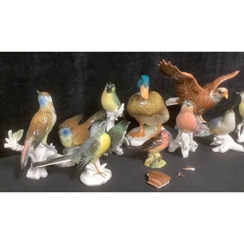 5392 - A Beswick model of a Bald Eagle in flight, number 1018, 20cm high; others, Mallard, number 817, 17cm... 