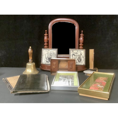 5441 - Boxes & Objects - a Designoscope; a Victorian mahogany dressing mirror, c.1880; a folk art inkstand;... 