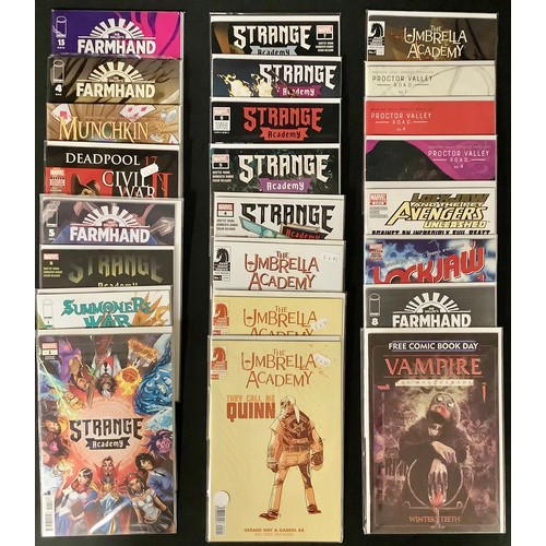 5461 - Comics - modern, assorted, Marvel Strange Academy, Jupiter's Legacy Requiem, Stray Dogs, Klaus and T... 