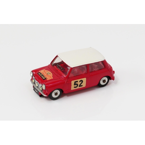 7119 - Corgi Toys 321 Monte-Carlo B.M.C. Mini-Cooper 'S', red body with white roof, 'RALLYE MONTE-CARLO' de... 