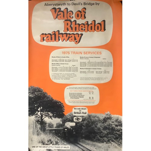 5467 - Posters - some railway interest including BR Vale of Rheidol Railway; others reproduction, Benidorm ... 