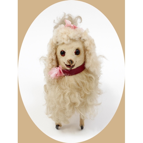 7181 - Toys From The Attic Part II - Automata - a late 19th century French automaton toy Poodle Dog, attrib... 