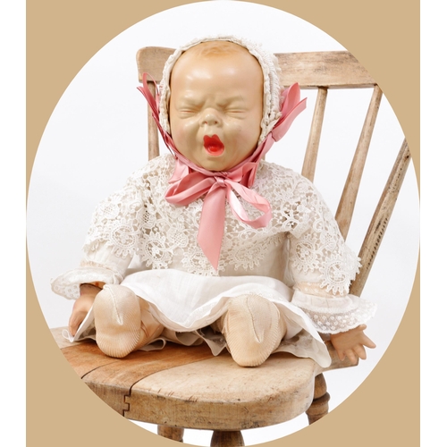 7167 - Toys From The Attic Part II - Americana - a 1930's Georgene Averill 'yawn' baby doll, the painted co... 