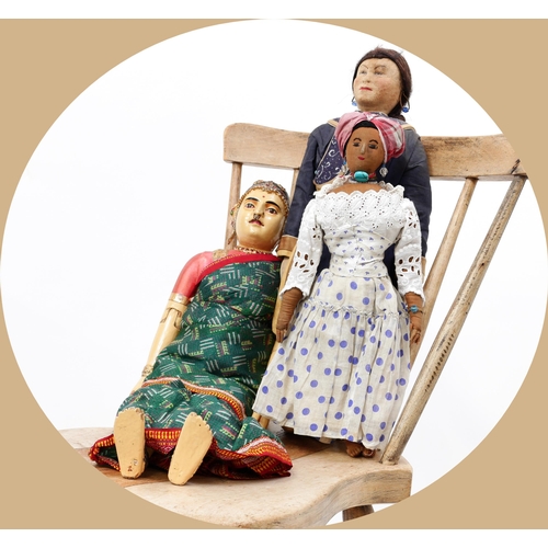 7192 - Toys From The Attic Part II - Dolls of the World - a Bahia Brazillian stuffed cloth bodied doll, the... 