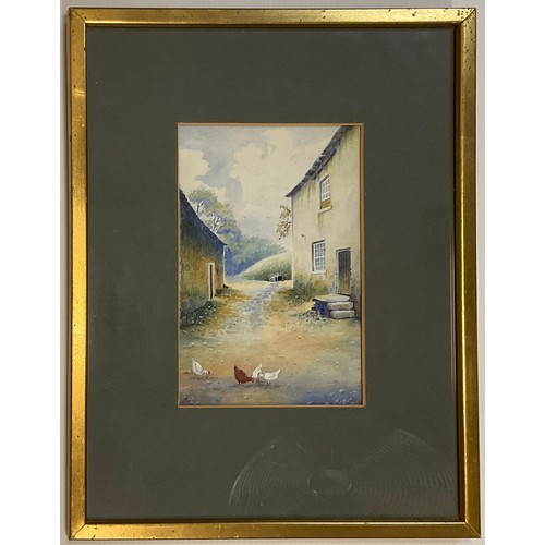 77 - G. E. Woods (British, second half 20th century), Highland Sheep, signed, oil on board, 25cm x 20cm; ... 