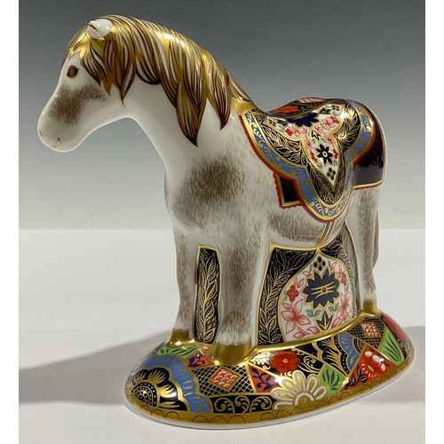 5114 - A Royal Crown Derby paperweight, Miniature Shetland Pony, exclusive to Sinclairs, limited edition 12... 