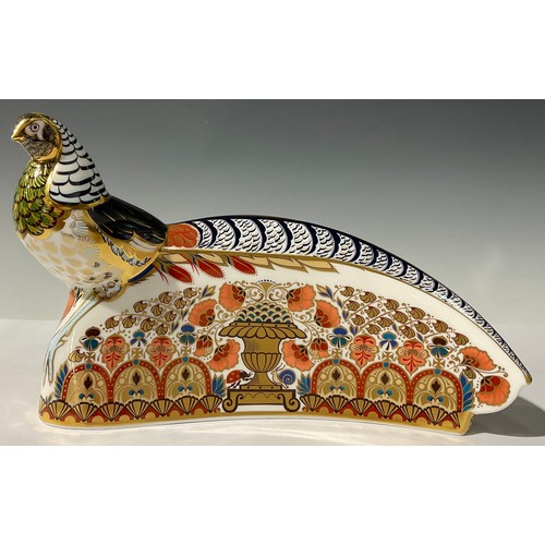 5186 - A Royal Crown Derby paperweight, The 250 Collection Lady Amherst Pheasant, to celebrate 250 years of... 