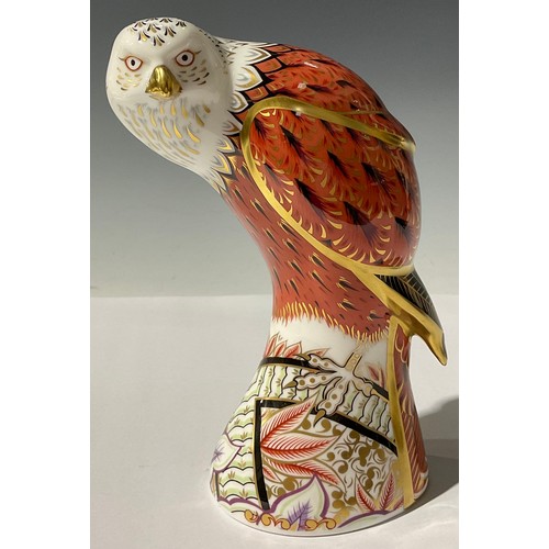 5150 - A Royal Crown Derby paperweight, Red Kite, gold stopper, 17.5cm, printed mark in red, boxed