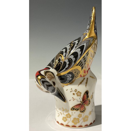 5073 - A Royal Crown Derby paperweight, Greater Spotted Woodpecker, Connaught House special limited edition... 