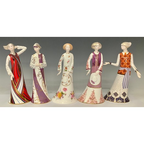 5268 - A set of four Royal Crown Derby The Classic Collection figures, comprising, Athena, 22cm, printed ma... 