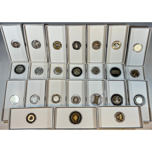 272 - Coins & Tokens - The Masterpiece Millennium Collection 2000,  24 coin piece sterling silver set with... 