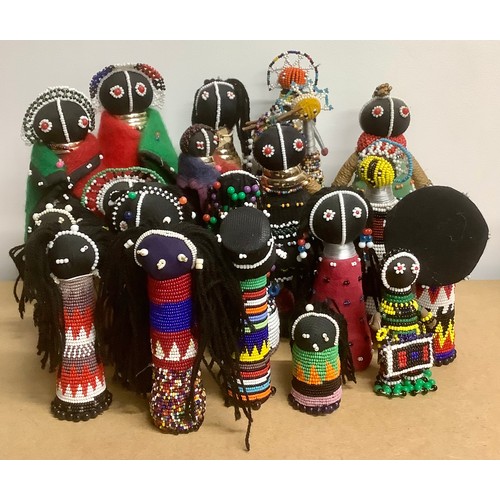 3090 - Tribal Art & the Eclectic Interior - a collection of Ndebele beadwork fertility and initiation dolls... 