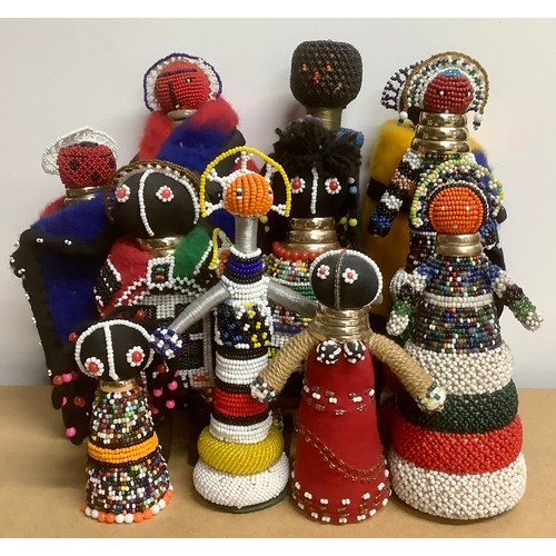 3091 - Tribal Art & the Eclectic Interior - a collection of Ndebele beadwork fertility and initiation dolls... 