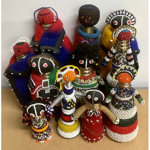 3091 - Tribal Art & the Eclectic Interior - a collection of Ndebele beadwork fertility and initiation dolls... 