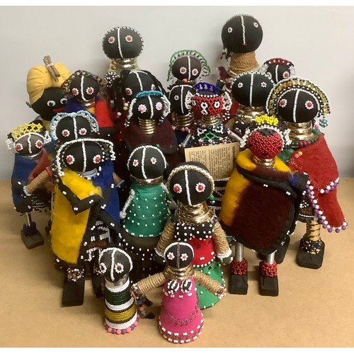 3096 - Tribal Art & the Eclectic Interior - a collection of Ndebele beadwork fertility and initiation dolls... 