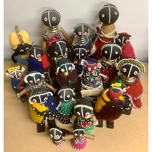 3096 - Tribal Art & the Eclectic Interior - a collection of Ndebele beadwork fertility and initiation dolls... 