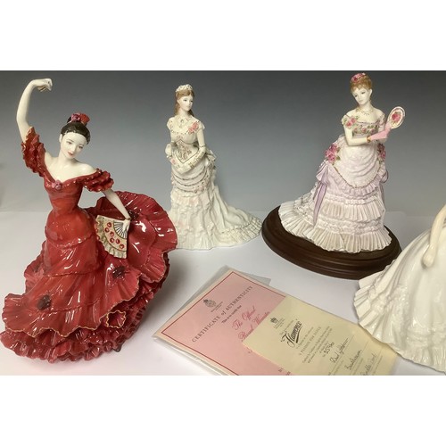 3166 - A Coalport figure Flamenco, for Compton & Woodhouse CW434, limited edition 2,596/9,500, 26cm, certif... 