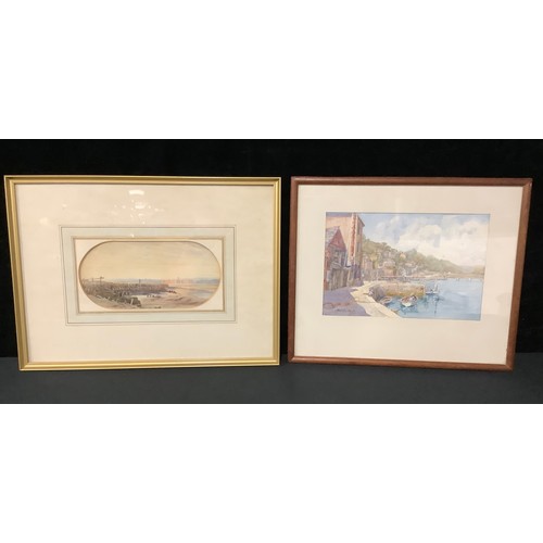 3193 - William Pavitt
Cornish Harbour
signed, dated 1927, watercolour, 17cm x 25cm; another, Paul Jacob Naf... 