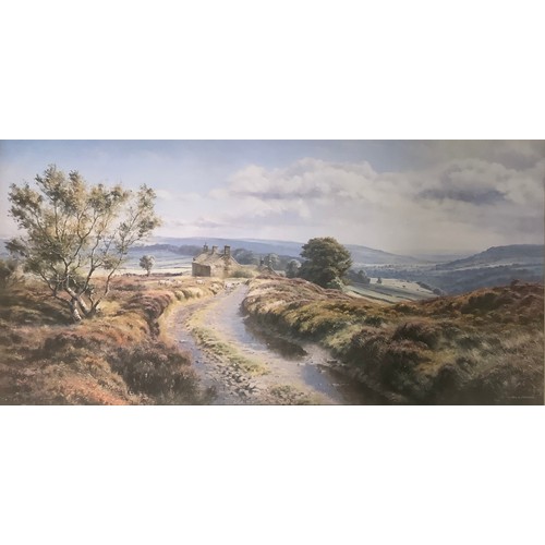 3199 - Rex Preston, by and after, Moorland View, print, 40cm x 80cm