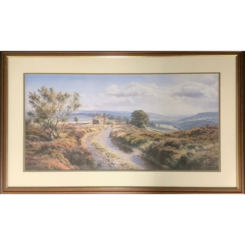 3199 - Rex Preston, by and after, Moorland View, print, 40cm x 80cm