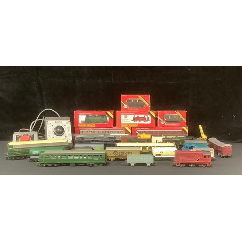 3247 - Model Railway - trains, including, Hornby 00 Gauge LNER Loco R.252 J.83 Class, boxed; LMS 0-6-0T Jin... 