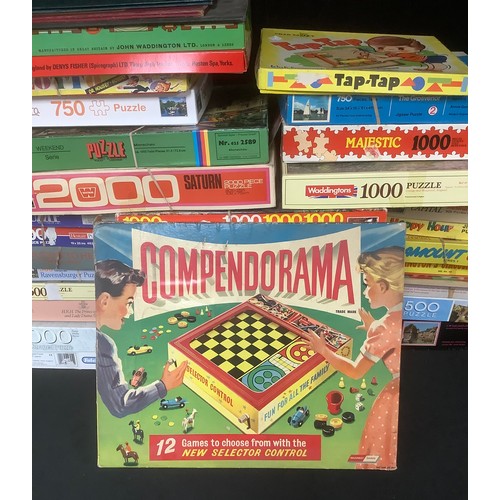 3249 - Toys & Juvenalia - a large collection of board games and jigsaw puzzles including Spirograph, Sorry,... 