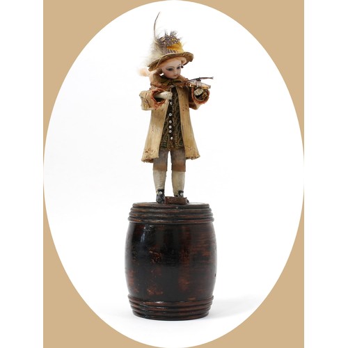 7198 - Toys From The Attic Part II - Automata - a late 19th century French bisque head musical automaton do... 