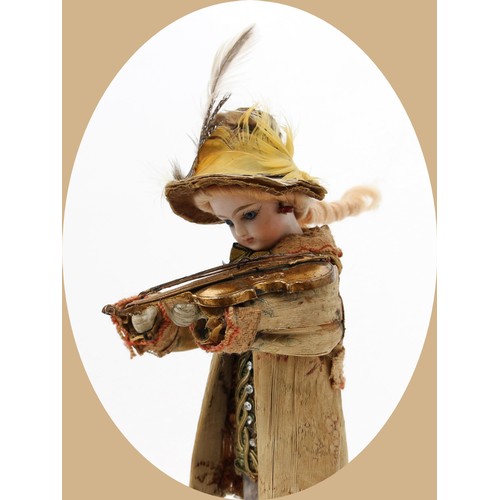 7198 - Toys From The Attic Part II - Automata - a late 19th century French bisque head musical automaton do... 