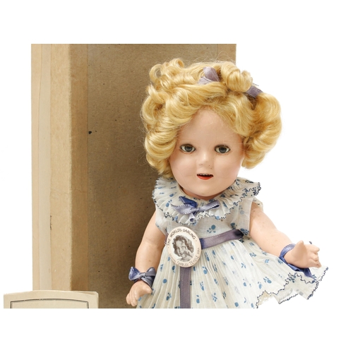 7214 - A 1930's Reliable Toy Company (Canada) Shirley Temple composition head and painted composition bodie... 