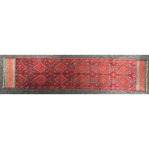 3299 - Rugs and Carpets - a Meshwani carpet runner, 247cm x 53cm