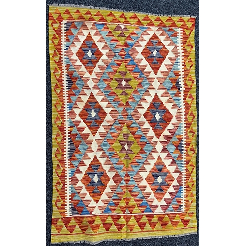 3304 - Rugs and Carpets - a Chobi kilim carpet, 147cm x 94cm