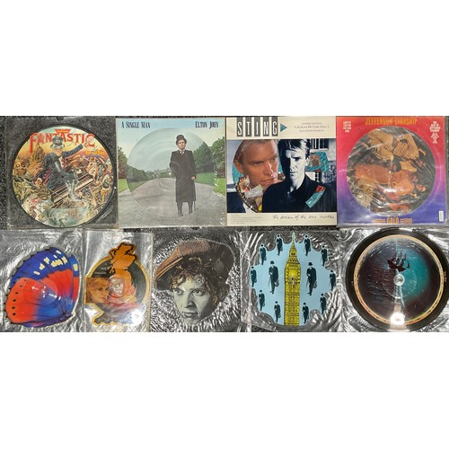 3137 - Vinyl Records – Picture Discs including Kansas Point Of No Return (Picture Disc); Elton John – Capta... 