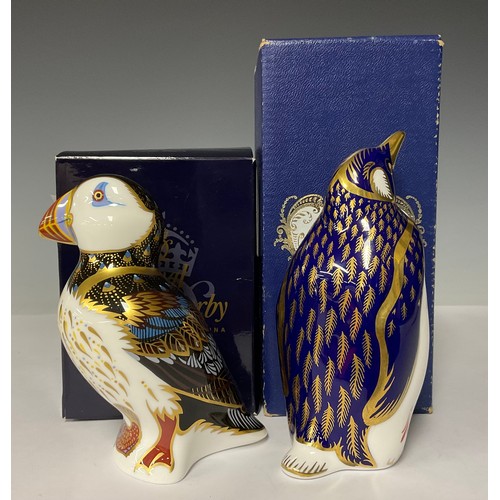 3002 - A Royal Crown Derby paperweight, Penguin, one of the original six paperweights introduced at the Cha... 