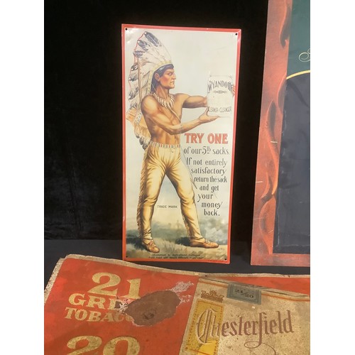 3042 - Advertising and Industrial Salvage - a rectangular shaped single sided pictorial advertising tin sig... 