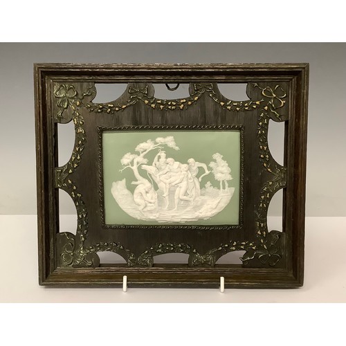 3175A - Pictures and Prints- 20th century neo-classical
Bachanalian Scene
Jasperware plaque, framed, 21cm x ... 